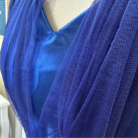NWOT Royal Blue Gown - Picture 8 of 16